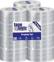 Tape Logic TLT9181300 Clear 1300 Strapping Tape, 3" x 60 yd. (Pack of 12)