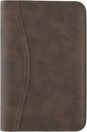 AT-A-GLANCE Simulated Leather Undated Starter Set, D43074 DAY-TIMER, Portable Size, Distressed Brown (033-0140-04)