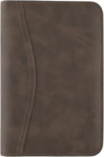 AT-A-GLANCE Simulated Leather Undated Starter Set, D43074 DAY-TIMER, Portable Size, Distressed Brown (033-0140-04)