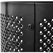 Global Industrial Black / 23.5 inches (Diameter) x 30 inches (Height) / Industrial Outdoor Trash Cans