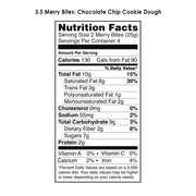 Chocolate Chip Cookie Dough Merry Bites™ (8 / Bag) 8 per case by Hail Merry – 8