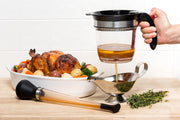 Fat Separator and 3-in-1 Baster Holiday Roasting Set by Cuisipro – Large, 4 cups, Tritan, Black, Pack of 2