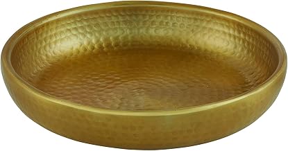 American Metalcraft ADSEAG12 Hammered Aluminum Seafood Tray, Double Wall, Gold, 80-Ounce