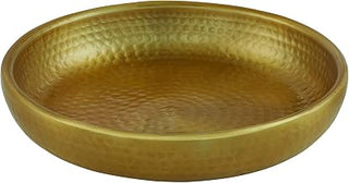 American Metalcraft ADSEAG12 Hammered Aluminum Seafood Tray, Double Wall, Gold, 80-Ounce