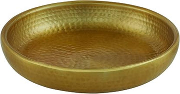 American Metalcraft ADSEAG12 Hammered Aluminum Seafood Tray, Double Wall, Gold, 80-Ounce