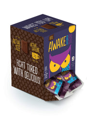 AWAKE Caffeinated Chocolate Dark Chocolate / 50 Count (Pack of 6) / 1 Candy & Chocolate Bars