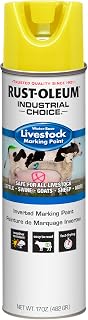 Rust-Oleum 383020 Livestock Marking Spray Paint, 17 oz, Fluorescent Yellow