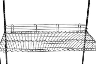 Nexel Ledge for Wire Shelves, 60"L x 4"H, Black Epoxy
