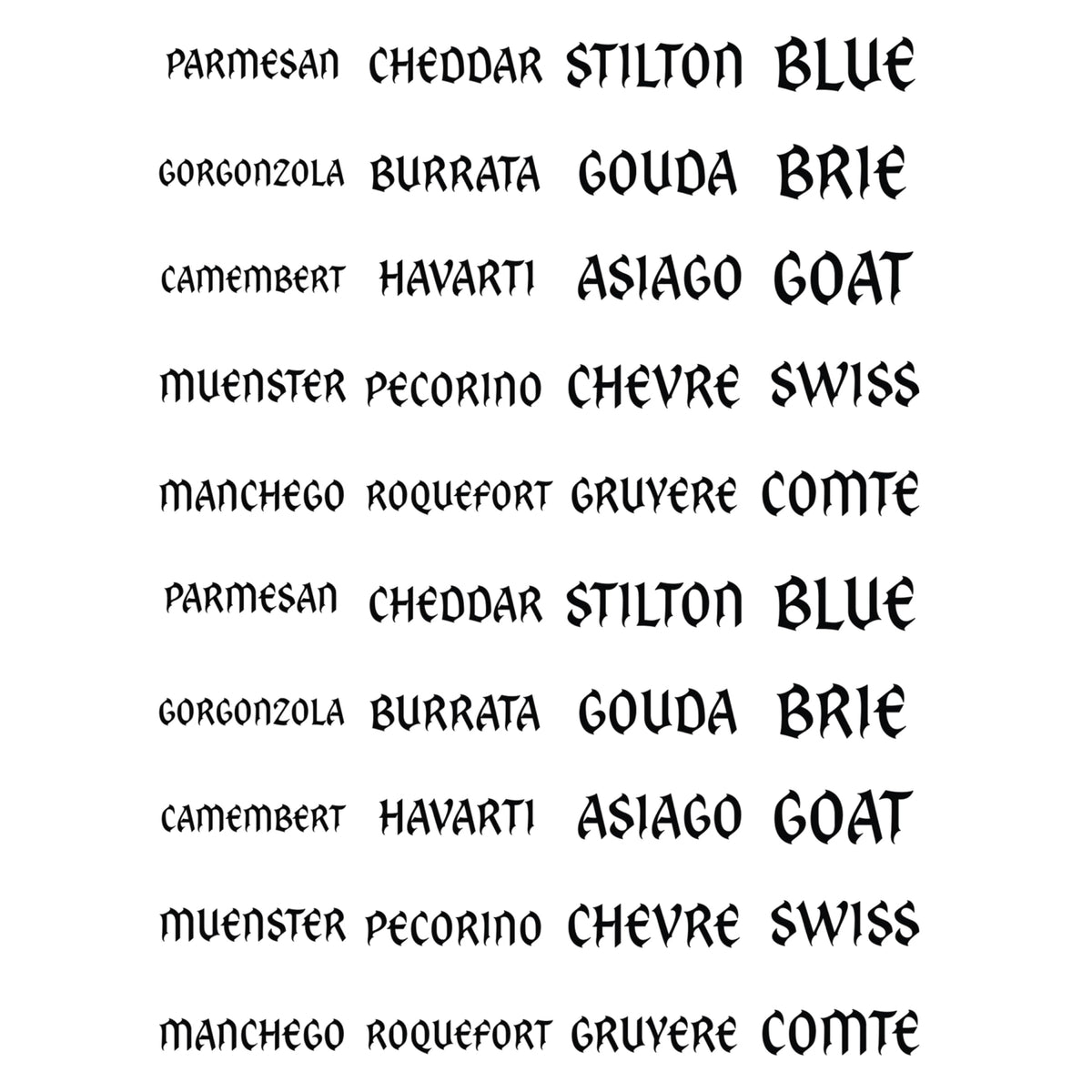 Halloween Headstone Cheese Markers Set by Lenox – 5 Count, Porcelain, White, Pack of 5, Model 899290