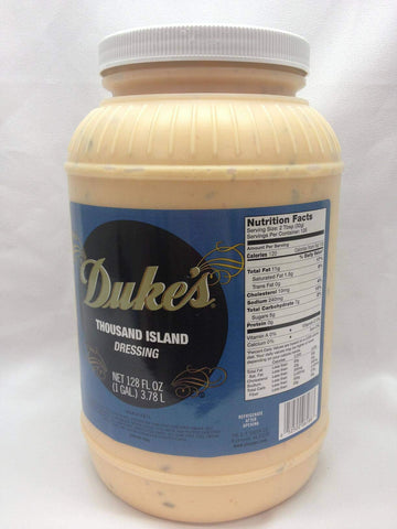 Dukes Thousand Island Dressing by C.F. Sauer Foods – 1 gallon, Pack of 4