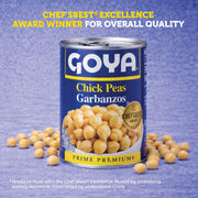 Goya Garbanzo Bean / 15.5 Ounce (Pack of 24) / 24 Peas