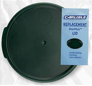 Carlisle FoodService Products Storplus Round Food Storage Container Lid with Stackable Design for Catering, Buffests, Restaurants, Polycarbonate, 2-4 Quarts, Forest Green (Pack of 6)