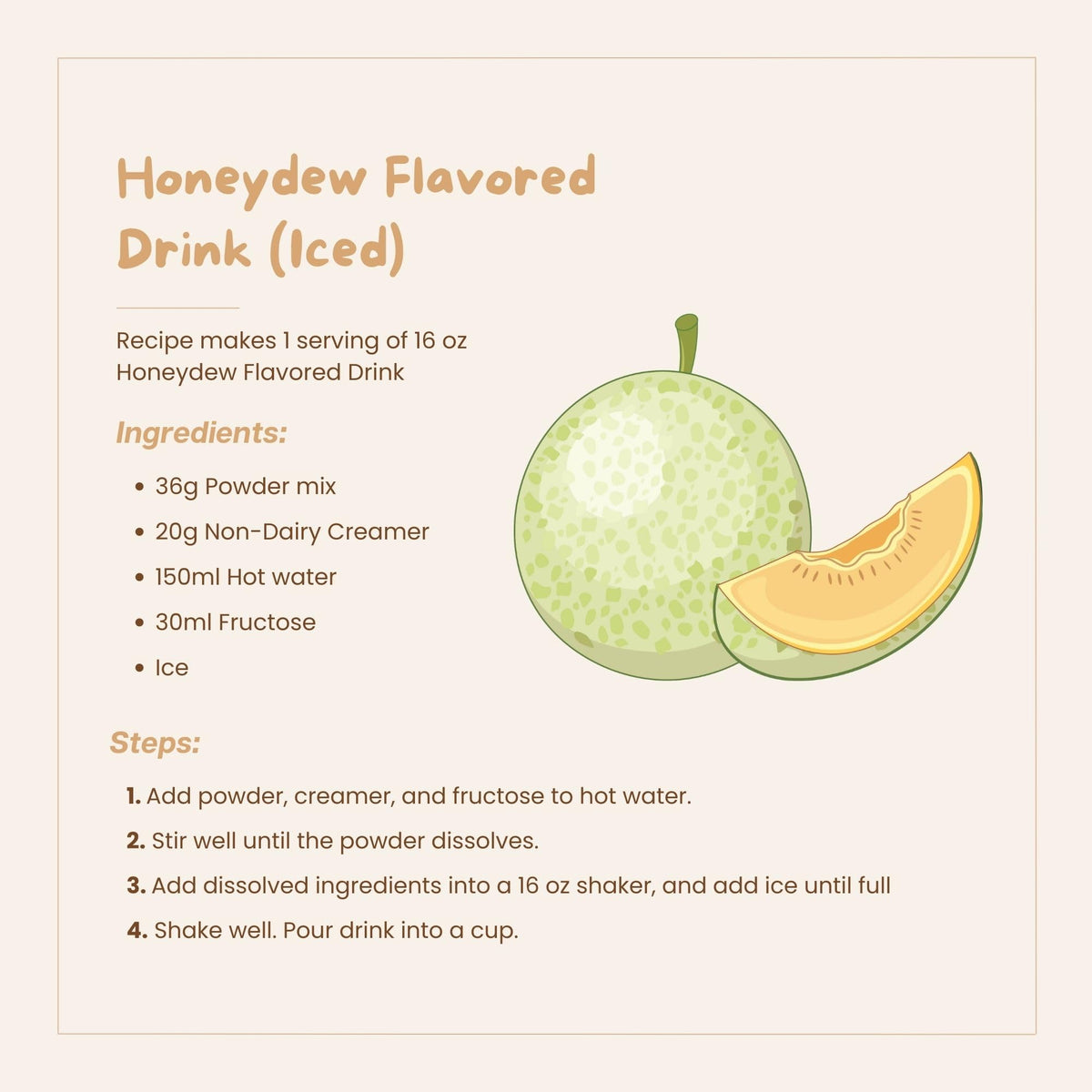 Bossen Honeydew / 35.2 Ounce (Pack of 1) / 1 Soft Drink Mixes