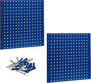 Triton Products LB1-B LocBoard Steel Square Hole Pegboards, 24-Inch x 24-Inch x 9/16-Inch, Blue