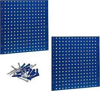 Triton Products LB1-B LocBoard Steel Square Hole Pegboards, 24-Inch x 24-Inch x 9/16-Inch, Blue