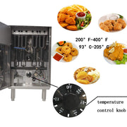 Atosa ATFS-40 Commercial Fryer by Cook Rite – Stainless Steel, Model ATFS-40(LP)