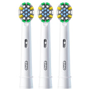 Floss Action Replacement Electric Toothbrush Heads - 3ct by Oral-B – 3 Count (Pack of 1), Plastic, White, Model EB25-3