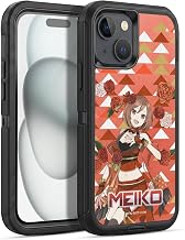 Head Case Designs Officially Licensed Hatsune Miku Meiko Characters Ultra-Armoured Shockproof Case [Military Grade Protection] Compatible with Apple iPhone 15