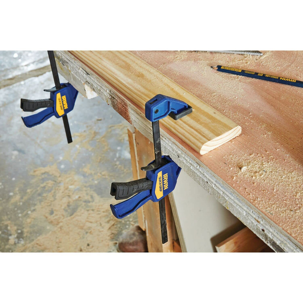 QUICK-GRIP 150mm (6") Mini Clamp - 2 Pack by IRWIN – 150mm, Resin, Steel, Multi, Pack of 2, Model T5462EL7