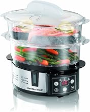 Hamilton Beach 37537 Digital Two-Tier Automatic Electric Countertop Food Steamer