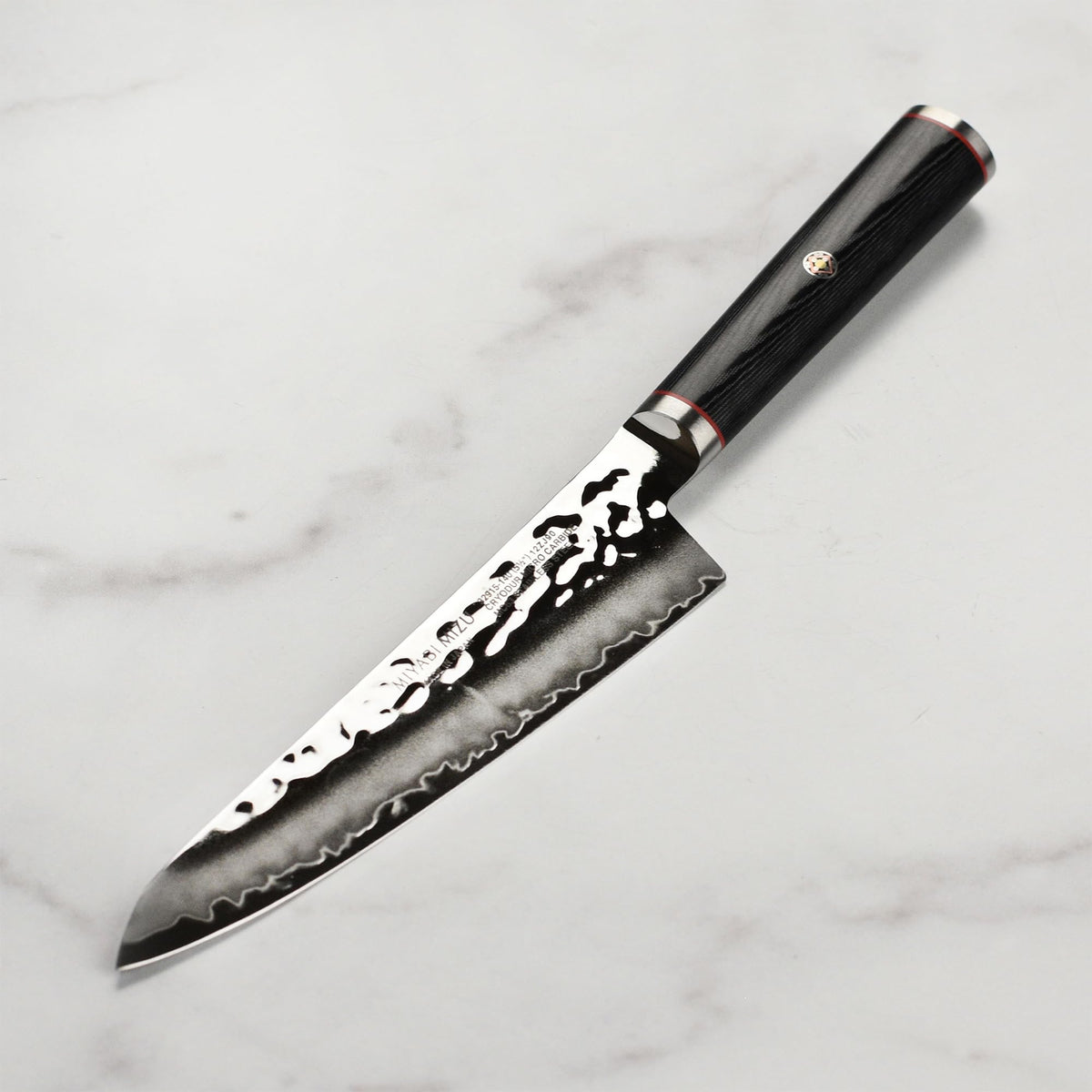Mizu SG2 5.5" Prep Knife by MIYABI – 5.5", Premium SG2 Micro-Carbide Stainless Steel, Black & Stainless Steel, Model 1012476