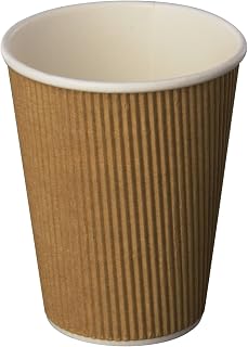 Genuine Joe GJO11260PK Insulated Ripple ieSBH Hot Cup, 12-Ounce Capacity, 25 Count (8 Pack)