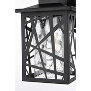 Clifford One Light Outdoor Wall Sconce Black by Lighting Design – Iron, Black