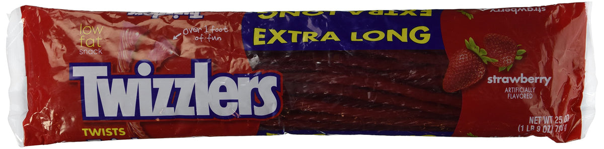Twizzler Extra Long Strawberry Twists by Twizzlers – 1.56 Pound (Pack of 1)