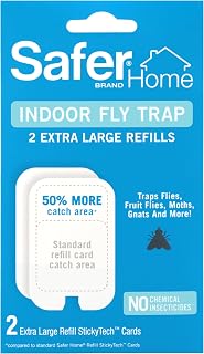 Home SH5032XL Trap Refill Pack of Extra Large Glue Cards for SH502 Indoor Fly Trap, Official Safer Home Refills with StickyTech Glue Technology, 2 Count (Pack of 1)