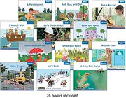 Decodable Readers Book Set: Short Vowels, Consonant Blends, and Digraphs 24-Titles | Reading Age 5-8 | Grade Level 1 | Benchmark Education (Newmark Decodable Readers)