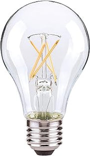 Satco 7 watt A19 LED; Clear; Medium Base; 2700K; 800 lumens; 120 Volts; Carded