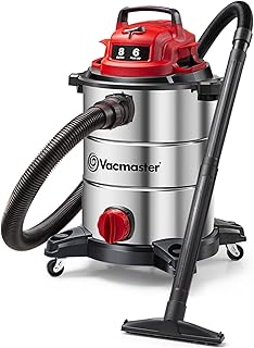 Vacmaster VOC812SF 1101 8-Gal 6 Peak HP Stainless Steel Wet/Dry Vac Red