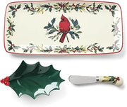 Lenox 899170 Winter Greetings 3-Piece Tray and Spreader Set
