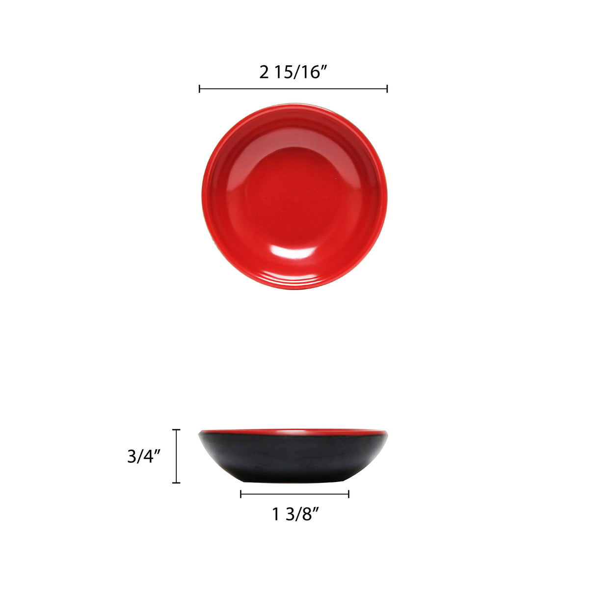 1 oz by Thunder Group – Small, 1.0 ounces, Melamine, Red, Model 1101JBR