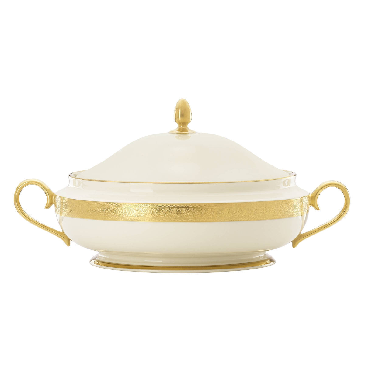 Westchester Covered Vegetable Bowl by Lenox – 4.95 LB, 80 ounces, Ceramic, Ivory, Model 6030233