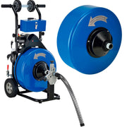 Drain Cleaner For 4-9" Pipe w/5/8" & 3/4" x 100' Cables & Drums by Global Industrial – Model 502065