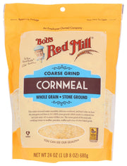 Coarse Grind Cornmeal by Bob's Red Mill – 24 Ounce (Pack of 1), Off white to yellow, varying in small granular pieces, Model 0039978033062