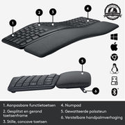 Ergo K860 - Graphite - FRA by Logitech – Model 920-010104-cr