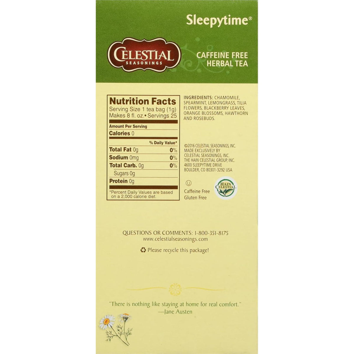 Celestial Seasonings Sleepytime / 25 Count (Pack of 2) / Sleepytime Original Herbal