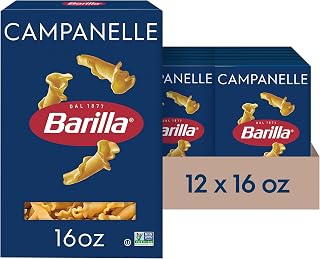 Barilla Campanelle Pasta, Non-GMO Kosher Pasta, 16oz. (12PK)