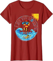Life Guard I See You Drowning Graphic Design T-Shirt