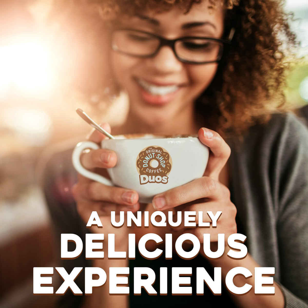 Duos Nutty + Caramel Keurig Single-Serve K-Cup Pods by The Original Donut Shop – 24 Count (Pack of 8), Model The Original Donut Shop Duos