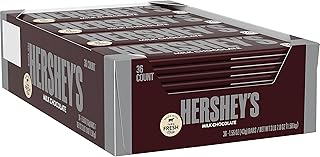 HERSHEY'S Chocolate Candy Bar, 1.55 Ounce (Pack of 36) | 36 Pack