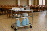 Utility Cart by HUBERT – Stainless Steel, Silver, Model ENC322SS