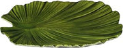 Elite Global Solutions D1110PL-DG Medium Palm Leaf Plate, 11" x 10" x 1 3/8" h., Melamine, Design Green (Pack of 6)