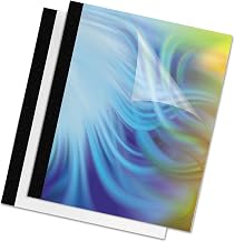 Fellowes 1/8-Inch Thermal Binding Covers, 10-Pack, Black (5222701)