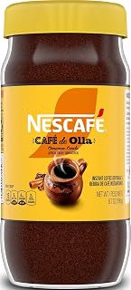 Nescafe NESCAFÉ Cafe de Olla Cinnamon Flavored Instant Coffee, 6.7 oz Jar | Cinnamon-flavored instant coffee inspired by traditional cafe de olla; single 6.7 oz jar