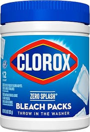 Clorox Control Bleach Packs Regular Laundry Packs, 12 Count (Pack of 6)