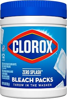 Clorox Control Bleach Packs Regular Laundry Packs, 12 Count (Pack of 6)