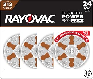 Rayovac Size 312 Hearing Aid Batteries (24 Pack)